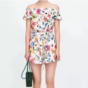 Zara off the shoulder romper